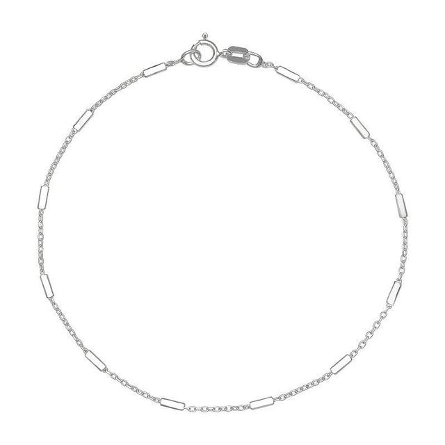 PRIMROSE Sterling Silver Rolo Chain Bracelet, Womens Product Image