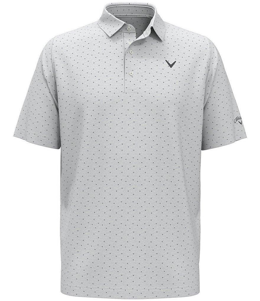 Callaway Short Sleeve Chevron-Printed Golf Polo Shirt Product Image