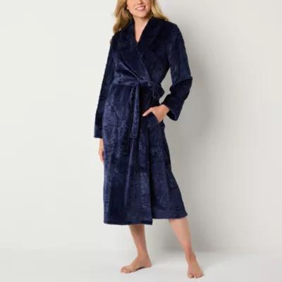 Liz Claiborne Womens Tall Fleece Long Sleeve Long Length Robe Product Image