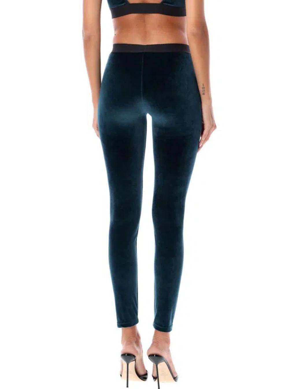 TOM FORD Branded Leggings In Green Product Image