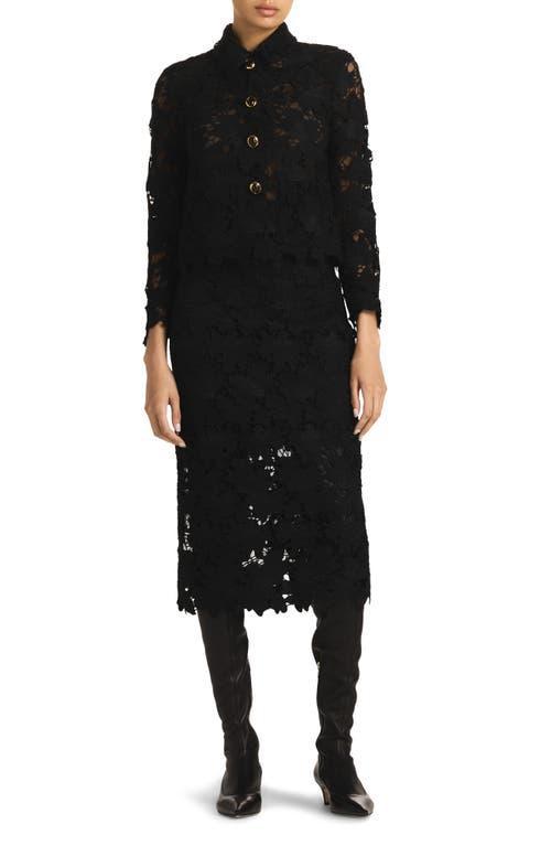 St. John Evening Floral Guipure Lace Jacket Product Image