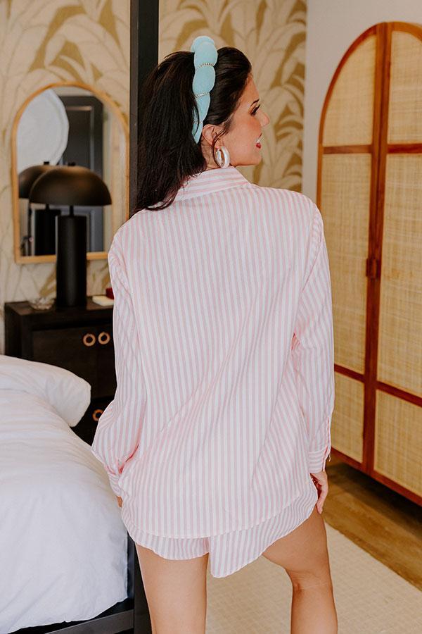 Endlessly Obsessed Stripe Button Up Product Image