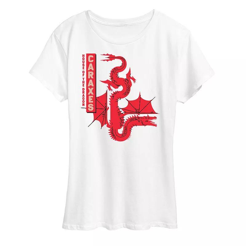 Womens House of the Dragon Caraxes Dragon Graphic Tee Product Image