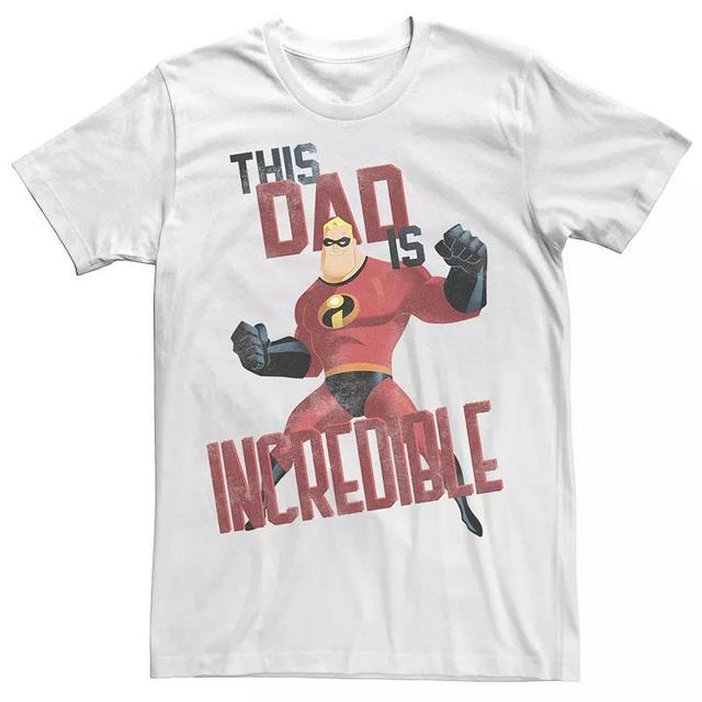 Big & Tall Disney / Pixar The Incredibles This Dad Tee, Mens White Product Image