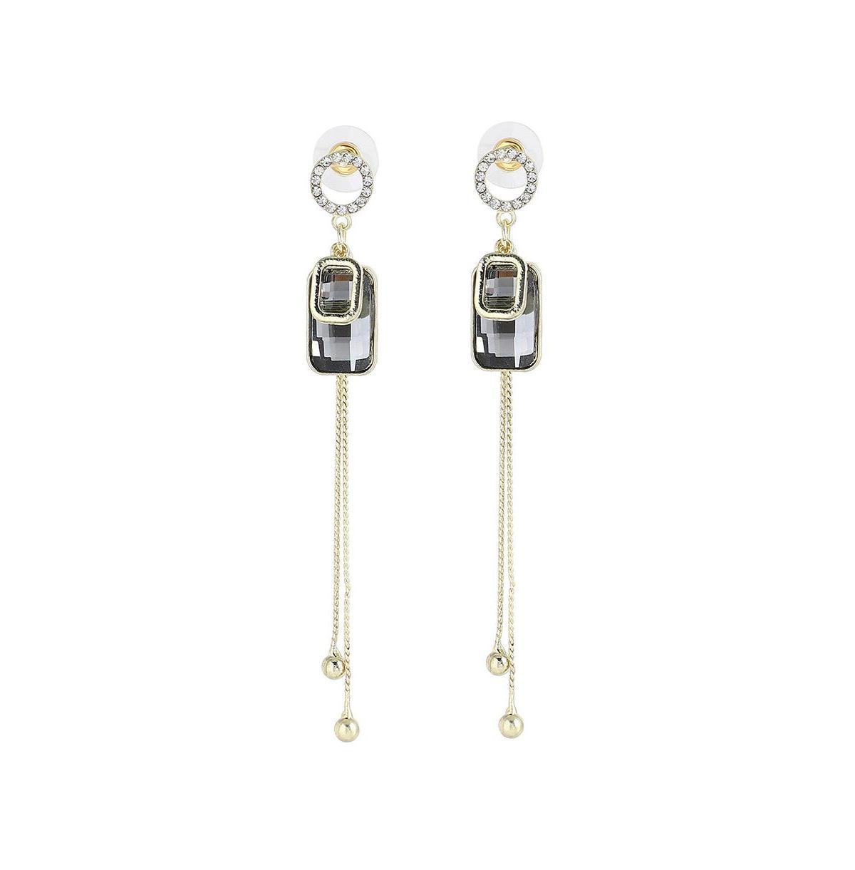 Sohi Womens Sleek Drop Earrings Product Image