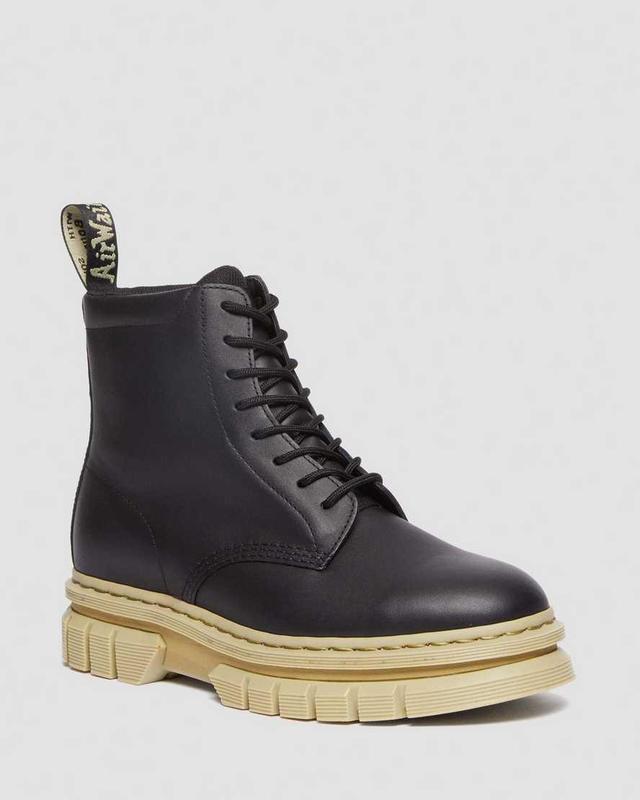 Rikard Contrast Sole Platform Lace Up Boots Product Image