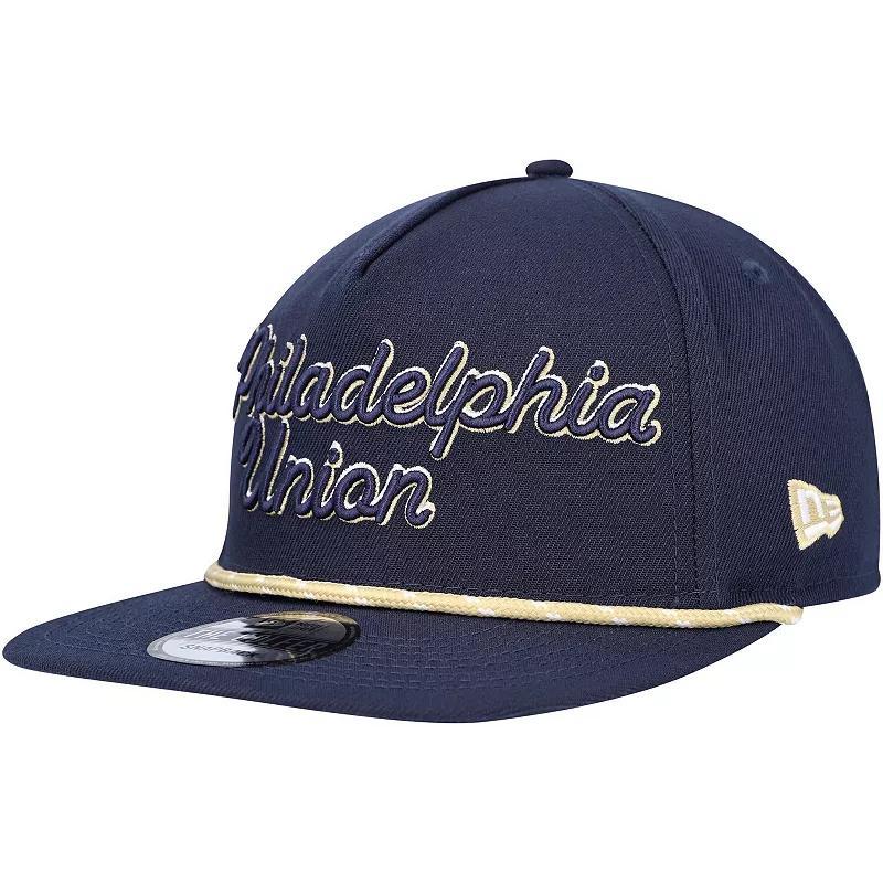 Mens New Era Navy Philadelphia Union Script Golfer Adjustable Hat Product Image