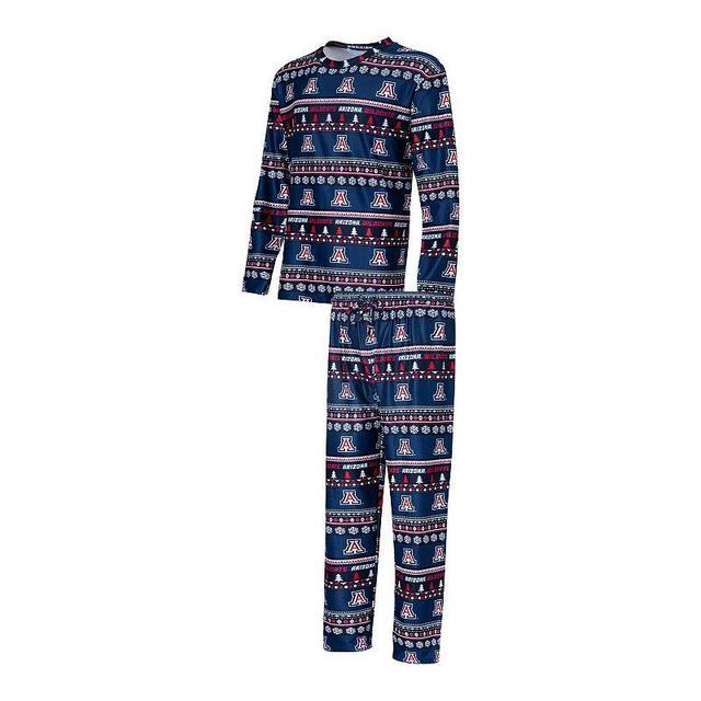 Mens Concepts Sport Arizona Wildcats Swivel Long Sleeve T-Shirt & Pants Sleep Set Blue Product Image