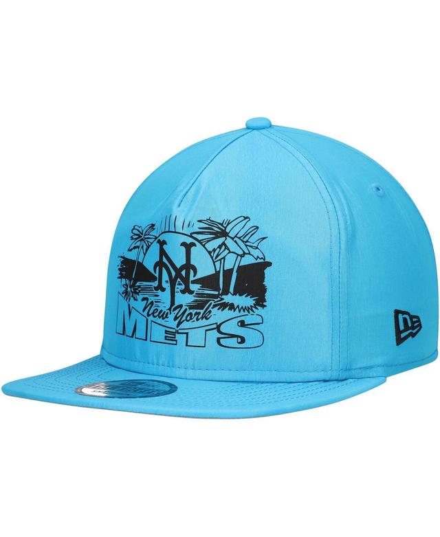 New Era Mens Blue New York Mets Neon Golfer Snapback Hat Product Image