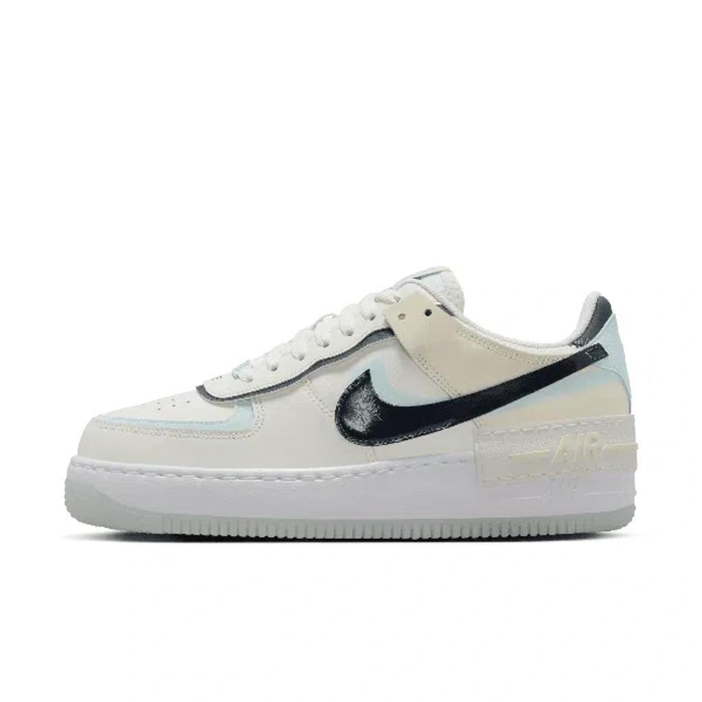 NIKE Women's Air Force 1 Shadow Shoes In Sail/armory Navy/glacier Blue Product Image