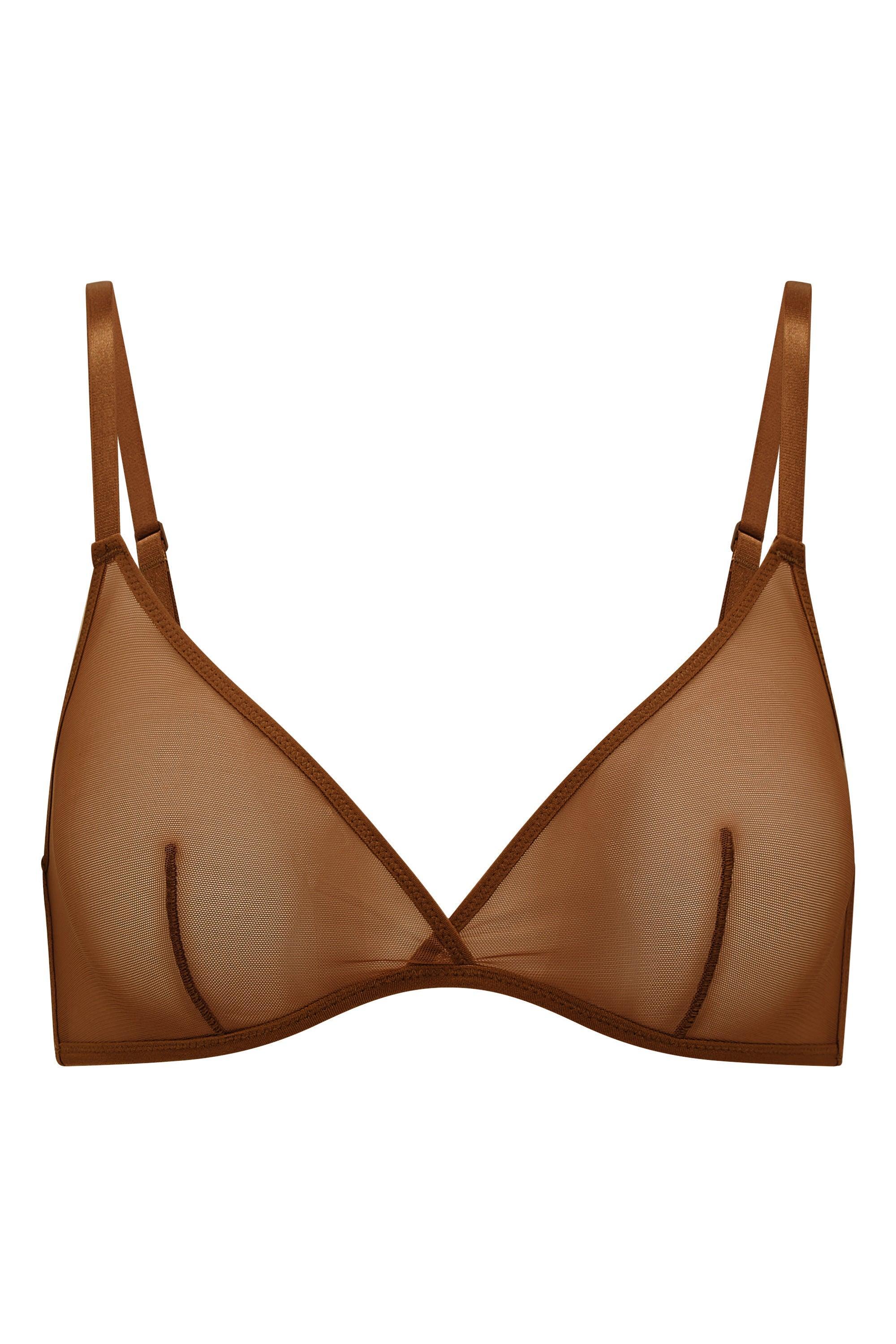 Soft Mesh String Bikini in Chestnut Product Image