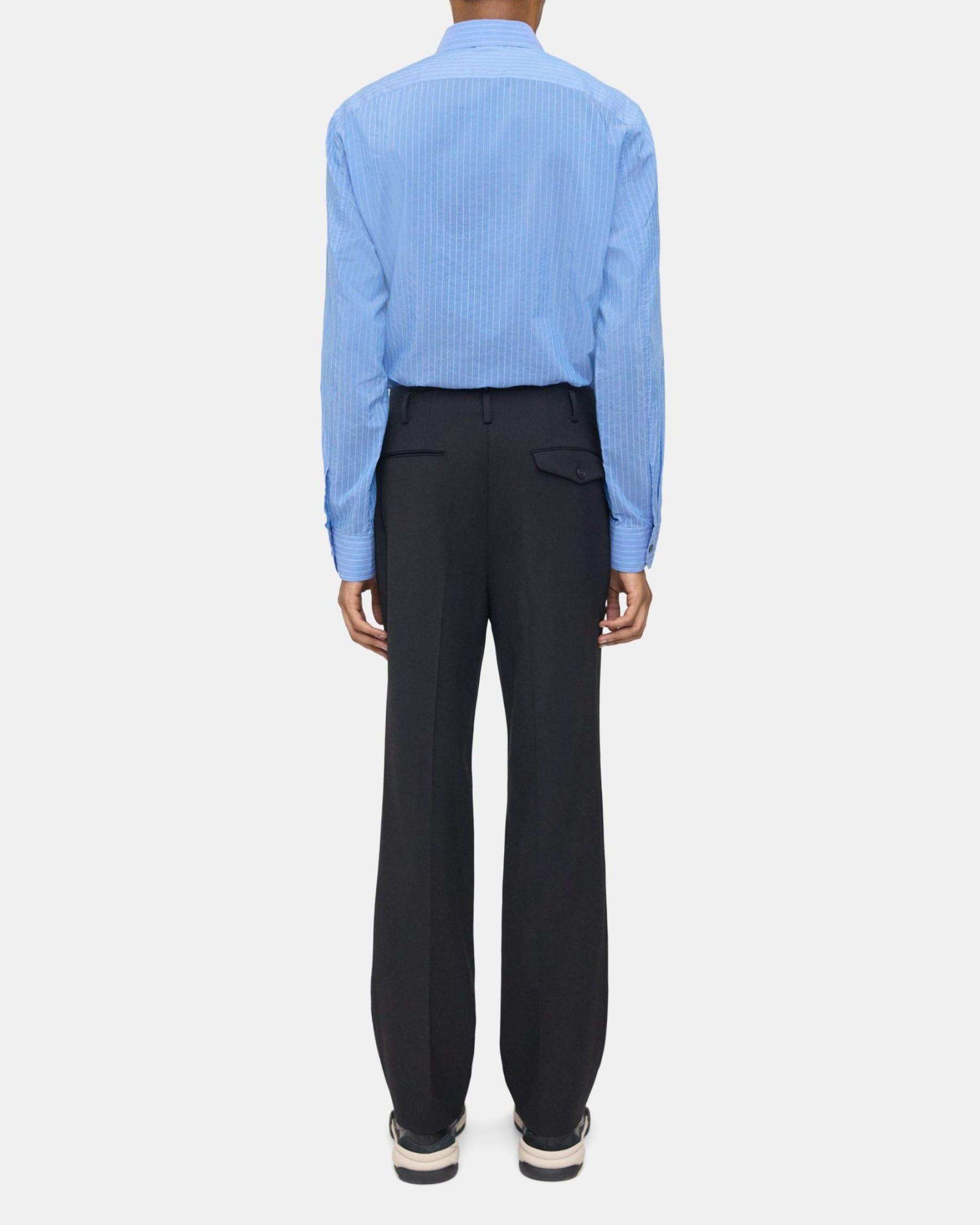 Pleated Pant in Wool Gabardine Product Image