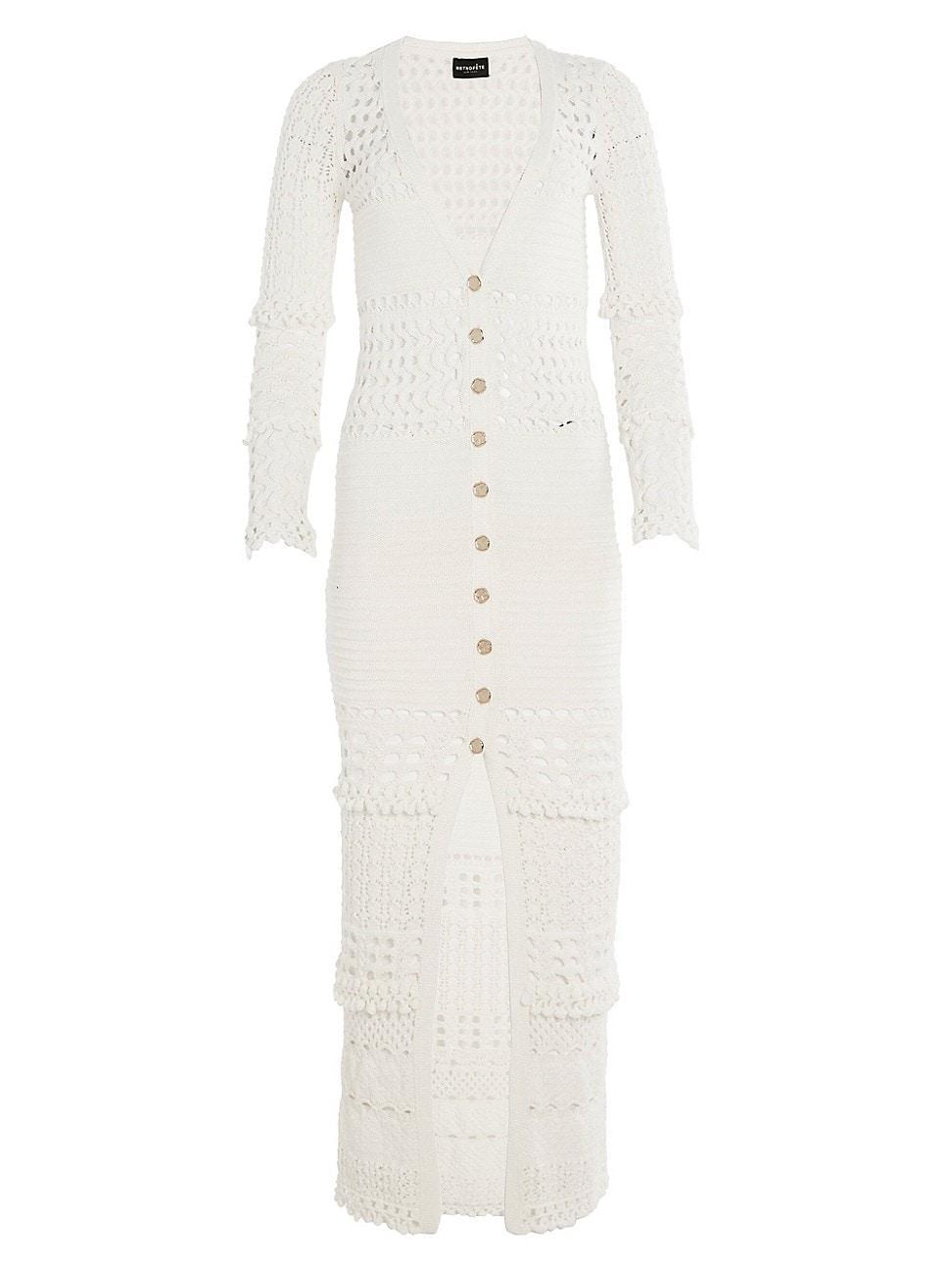 retrofete Alaia Cardgian in White. Size L, M, S, XS, XXS. Product Image