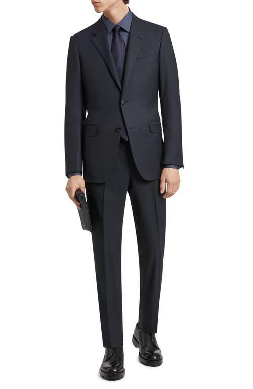 ZEGNA 15Milmil15 Micro Pattern Wool Suit Product Image