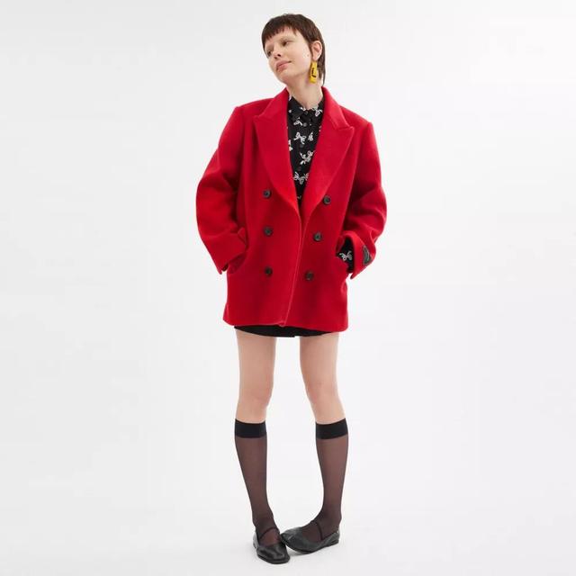 Short Coat In Recycled Wool Product Image