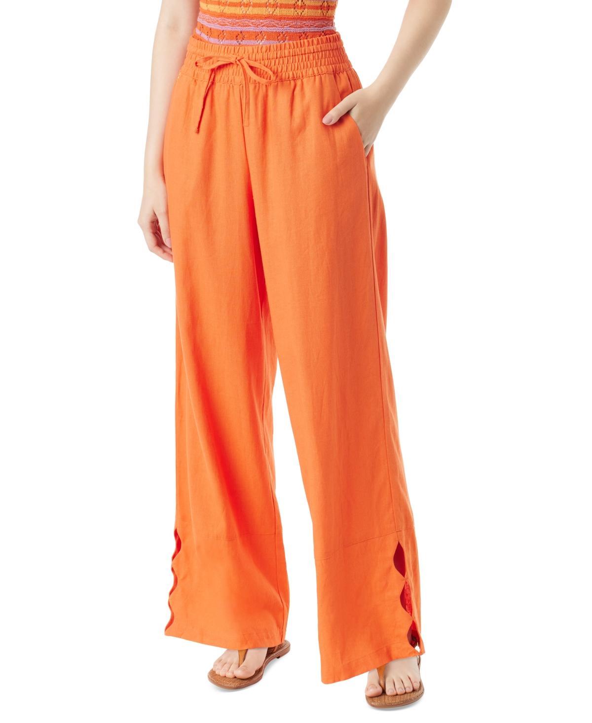 Sam Edelman Womens Ramone Cut-Out-Hem Pull-On Trousers Product Image