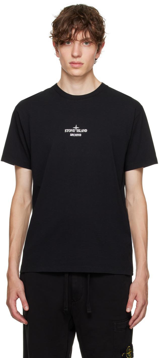 STONE ISLAND T-shirt  Men Color Black Product Image