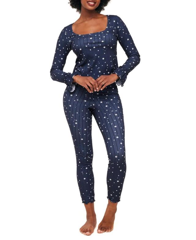 Audra Womens Pajama Long Sleeve Top & Legging Set Product Image