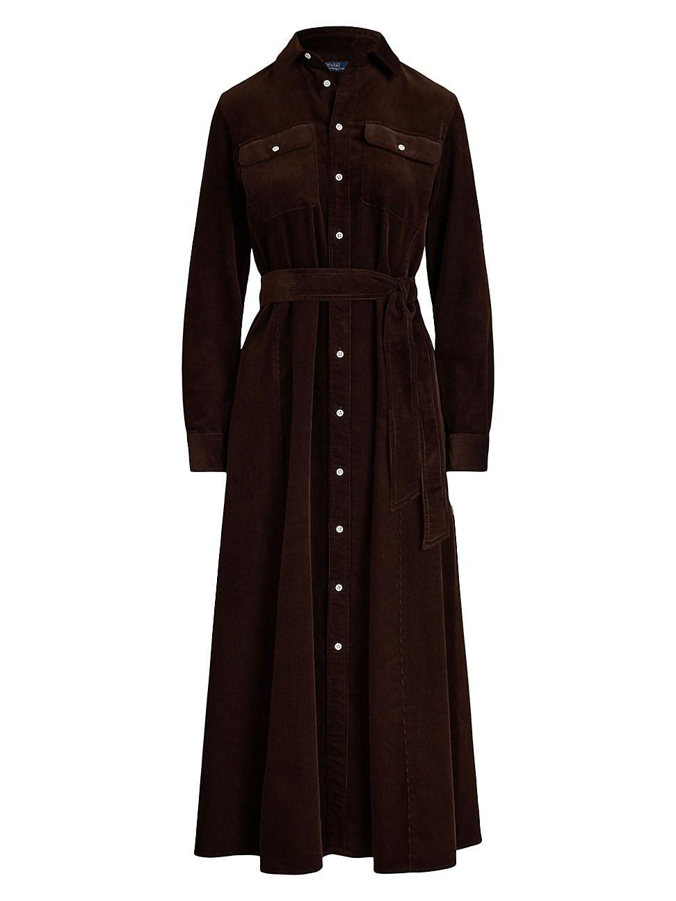 Womens Cotton Corduroy Shirtdress product image