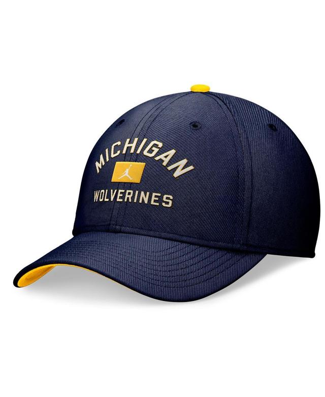 Jordan Mens Navy Michigan Wolverines Primetime Swoosh Flex Hat Product Image