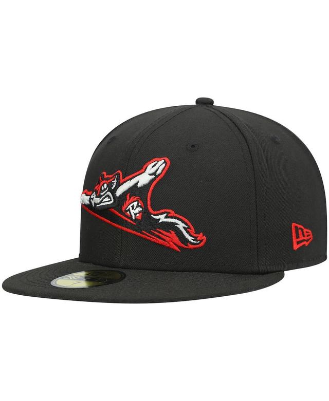 Mens New Era Black Richmond Flying Squirrels Authentic Collection Team Home 59FIFTY Fitted Hat Product Image