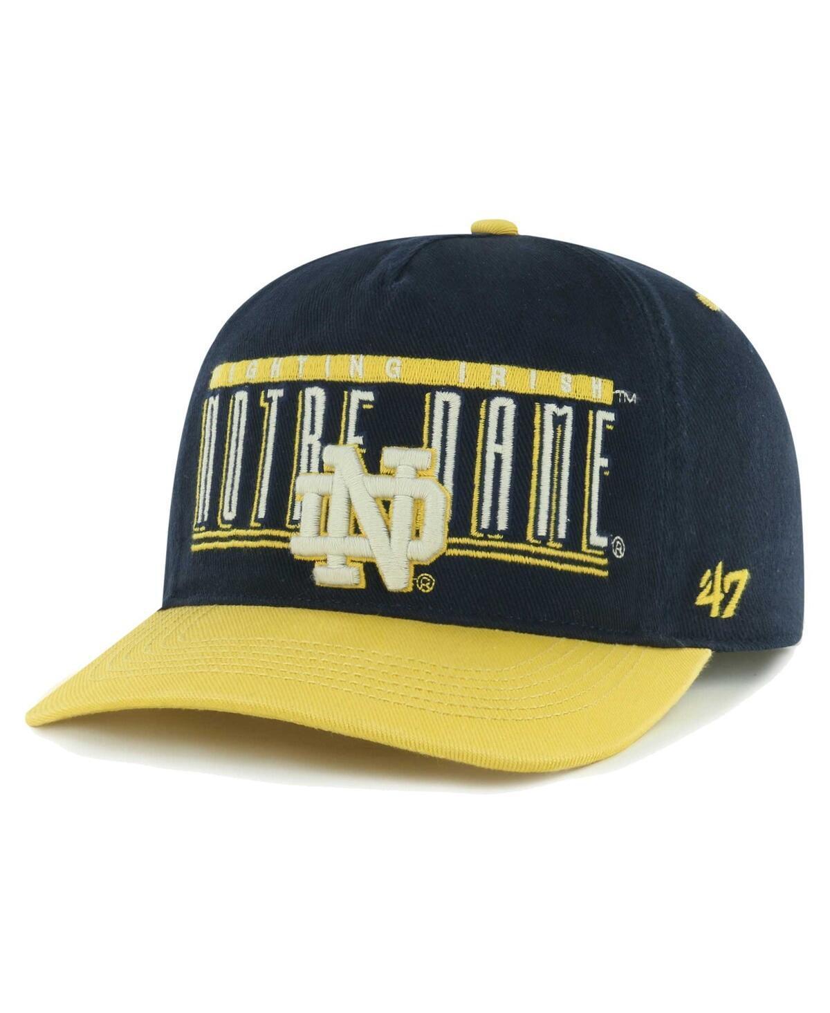 Mens 47 Brand Navy Notre Dame Fighting Irish Double Header Hitch Adjustable Hat Product Image