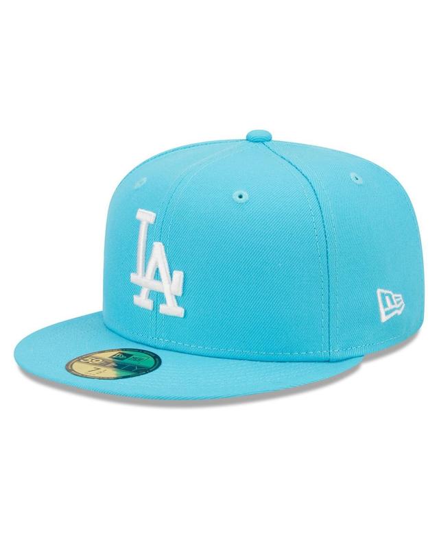 Mens New Era Blue Los Angeles Dodgers Vice Highlighter Logo 59FIFTY Fitted Hat Product Image