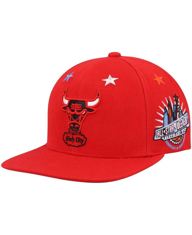 Mens Mitchell & Ness Chicago Bulls Hardwood Classics 1997 NBA All-Star Weekend Top Star Snapback Hat Product Image