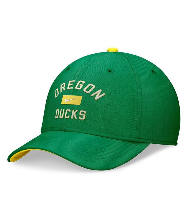 Nike Mens Green Oregon Ducks Primetime Rise Swoosh Flex Hat Product Image