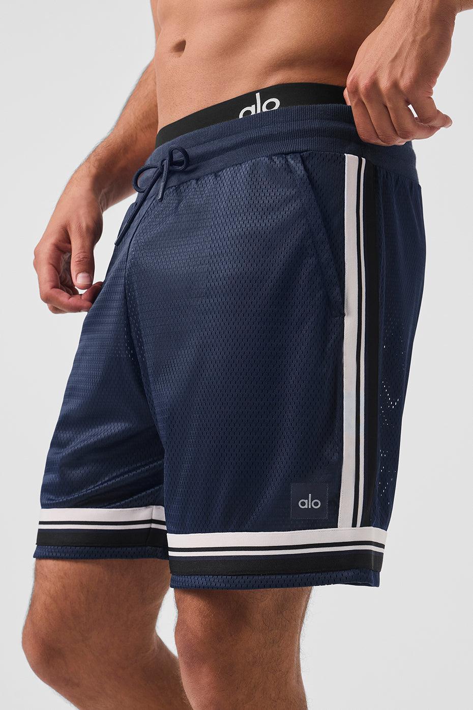 7" Key Mesh Basketball Short - Navy Male Product Image