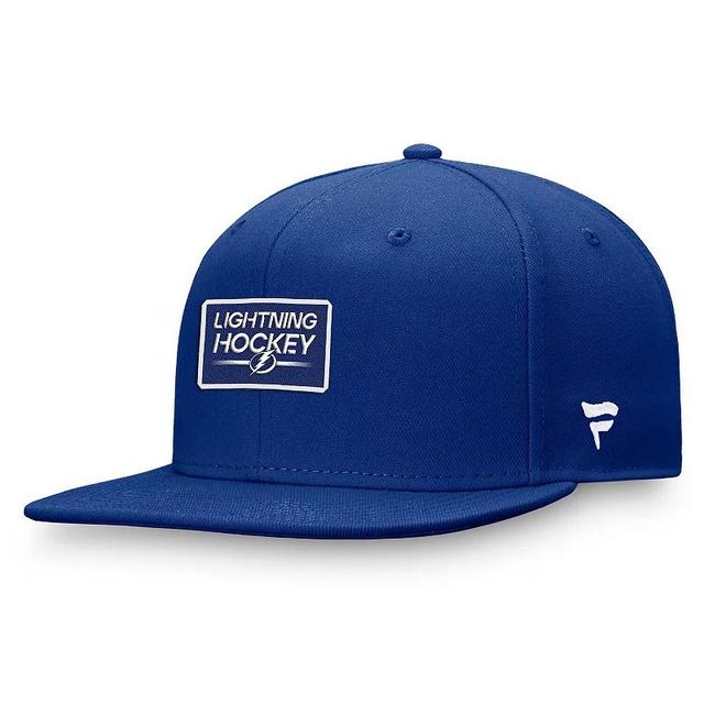 Mens Fanatics Branded Blue Tampa Bay Lightning Authentic Pro Prime Snapback Hat Product Image