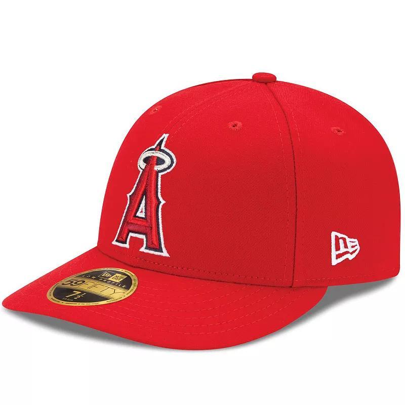 Mens New Era Red Los Angeles Angels Alt Authentic Collection On-Field Low Profile 59FIFTY Fitted Hat Product Image