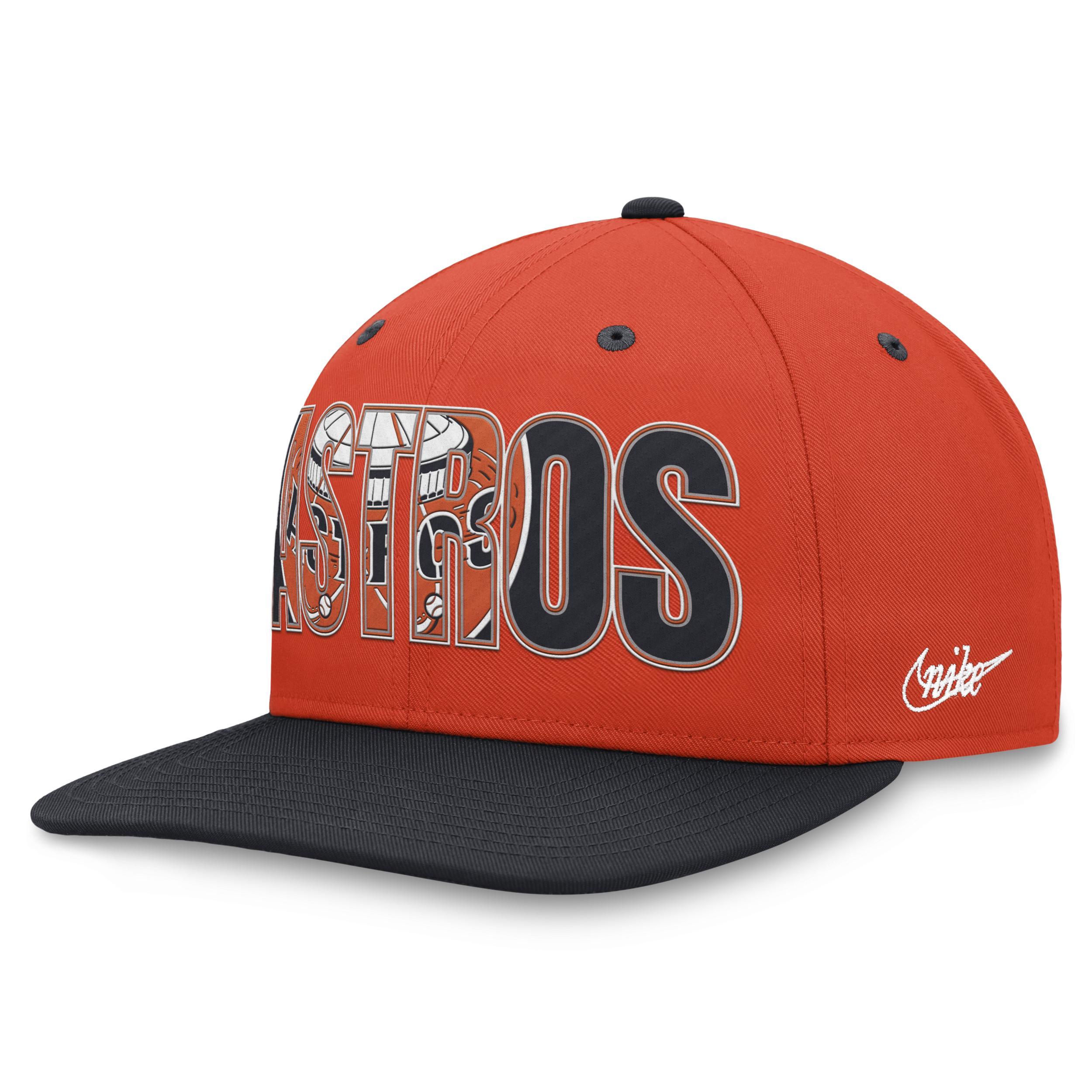 Mens Nike Orange Houston Astros Cooperstown Collection Pro Snapback Hat Product Image