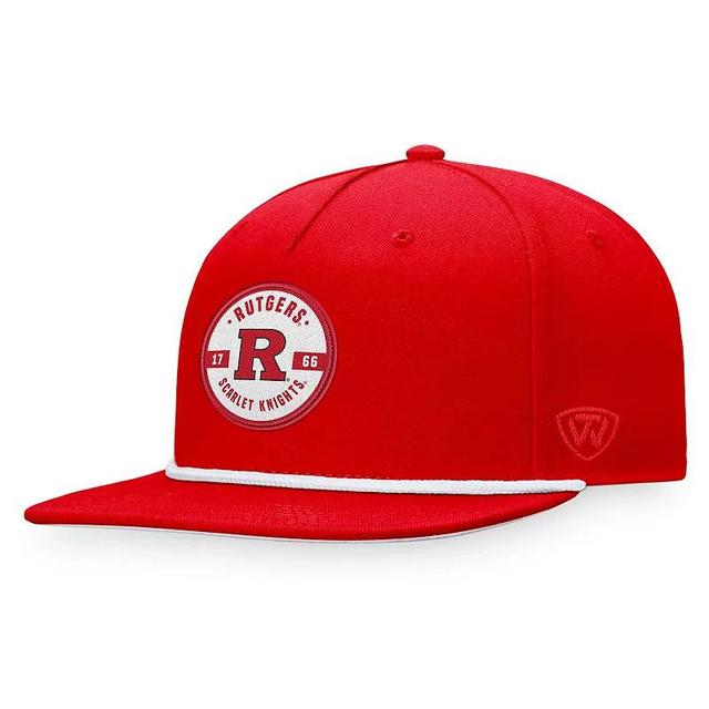 Mens Top of the World Red Rutgers Scarlet Knights Bank Hat Product Image