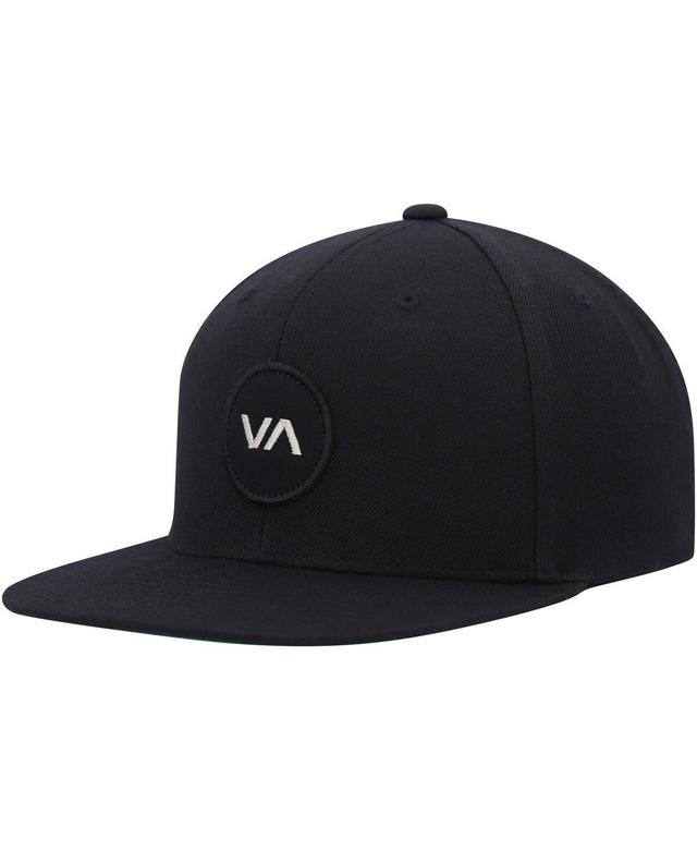 Mens RVCA Black VA Patch Snapback Hat Product Image