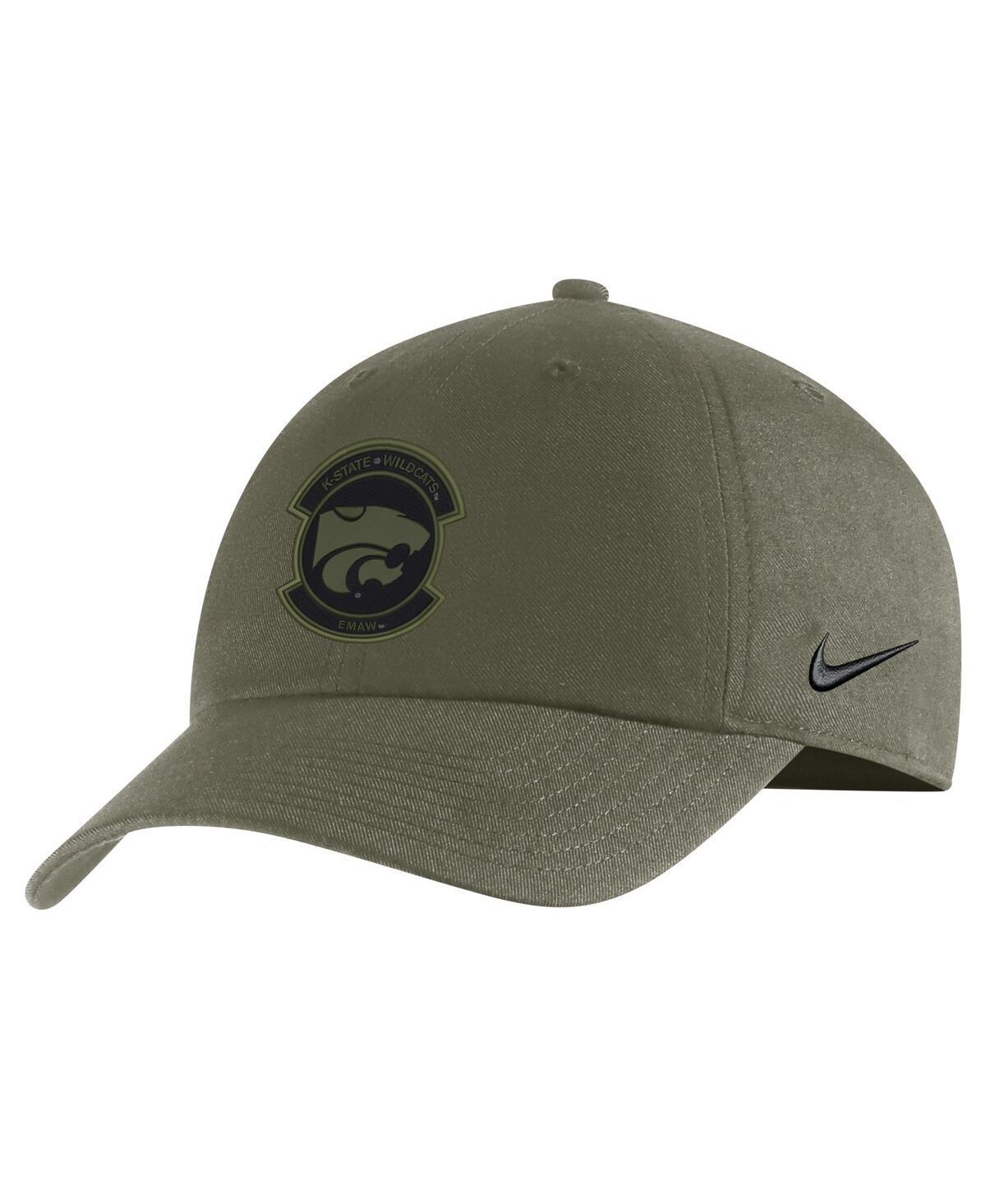 Mens Nike Olive Kansas State Wildcats Military-Inspired Pack Heritage86 Adjustable Hat Product Image