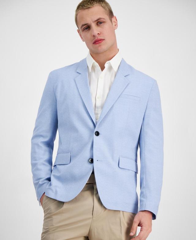 Hugo by Hugo Boss Mens Modern-Fit Light Blue Sport Coat - Light Product Image