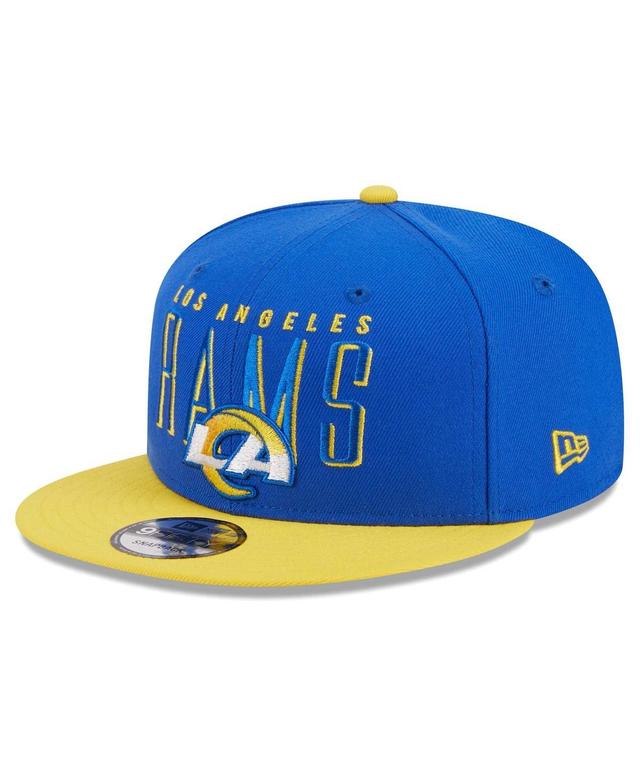 Mens New Era Royal/Gold Los Angeles Rams Headline 9FIFTY Snapback Hat Product Image