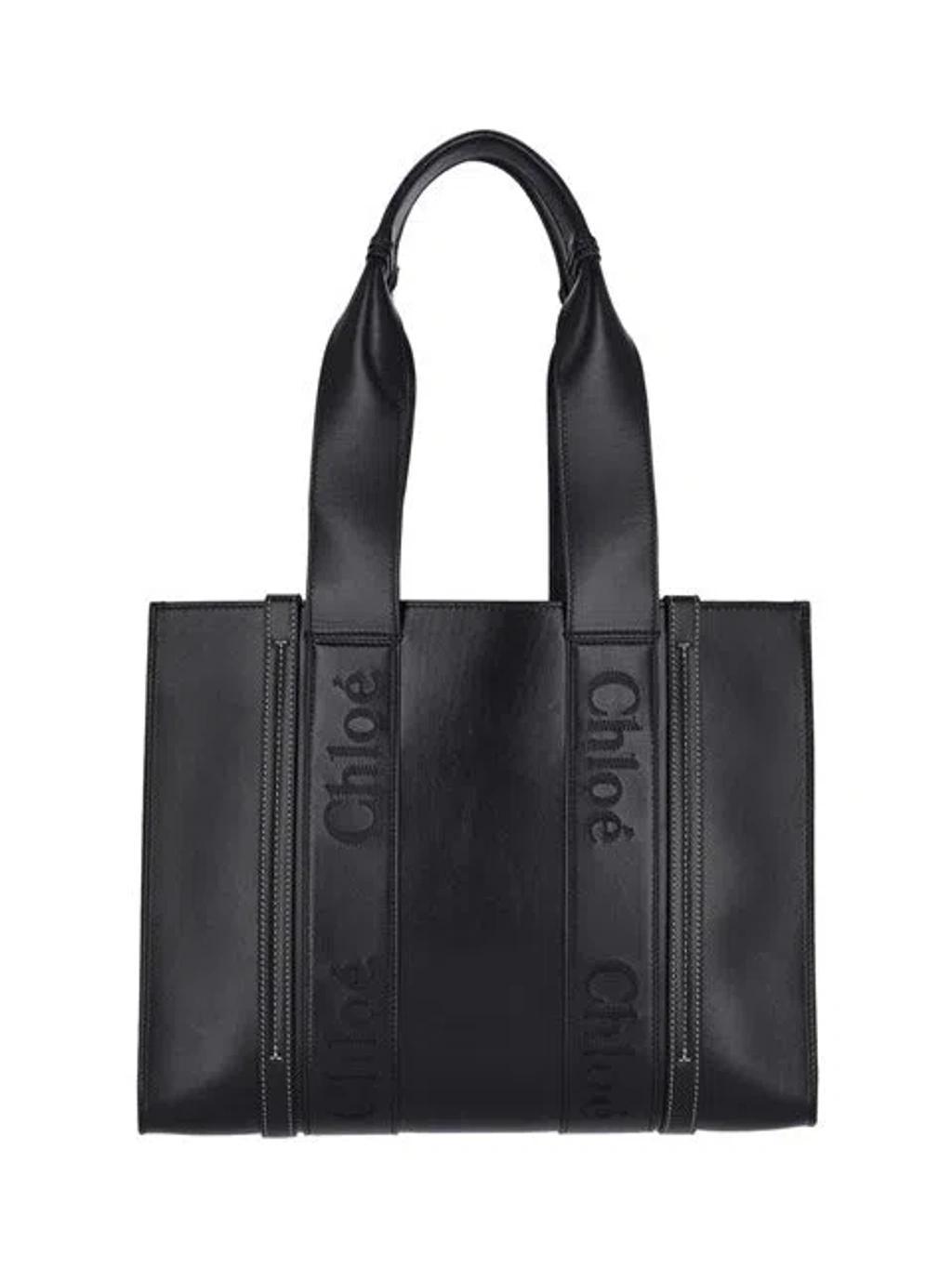 Black Medium Woody Tote Bag Product Image