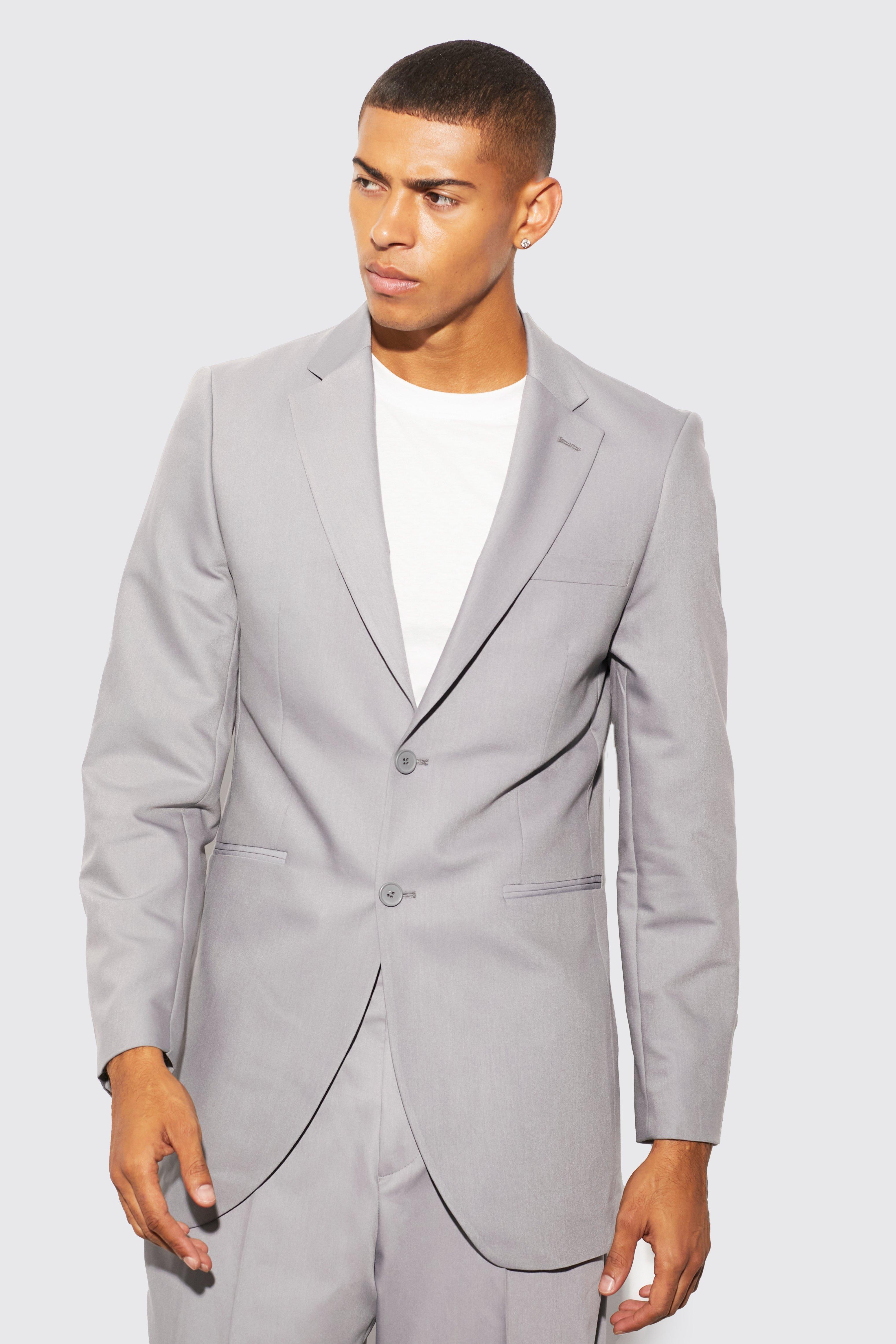 Longline Slim Blazer | boohooMAN USA Product Image