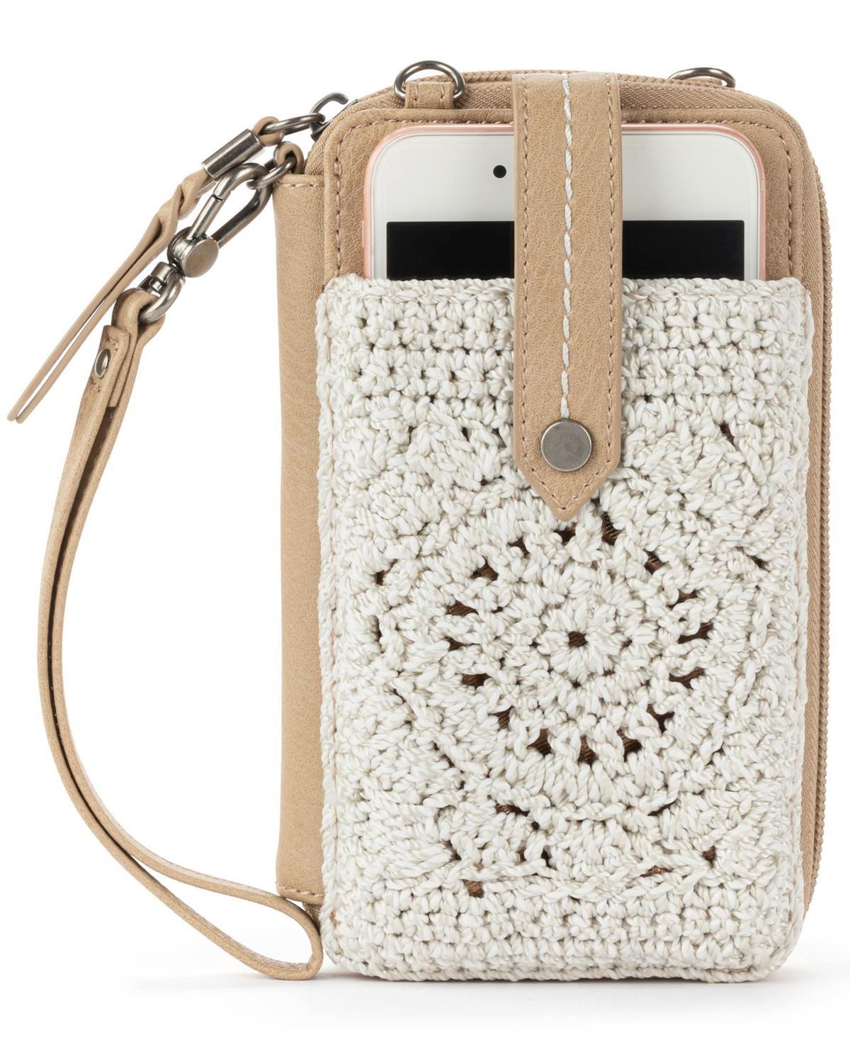 The Sak Womens Silverlake Convertible Crochet Smartphone Crossbody Bag - Natural Medallion Product Image