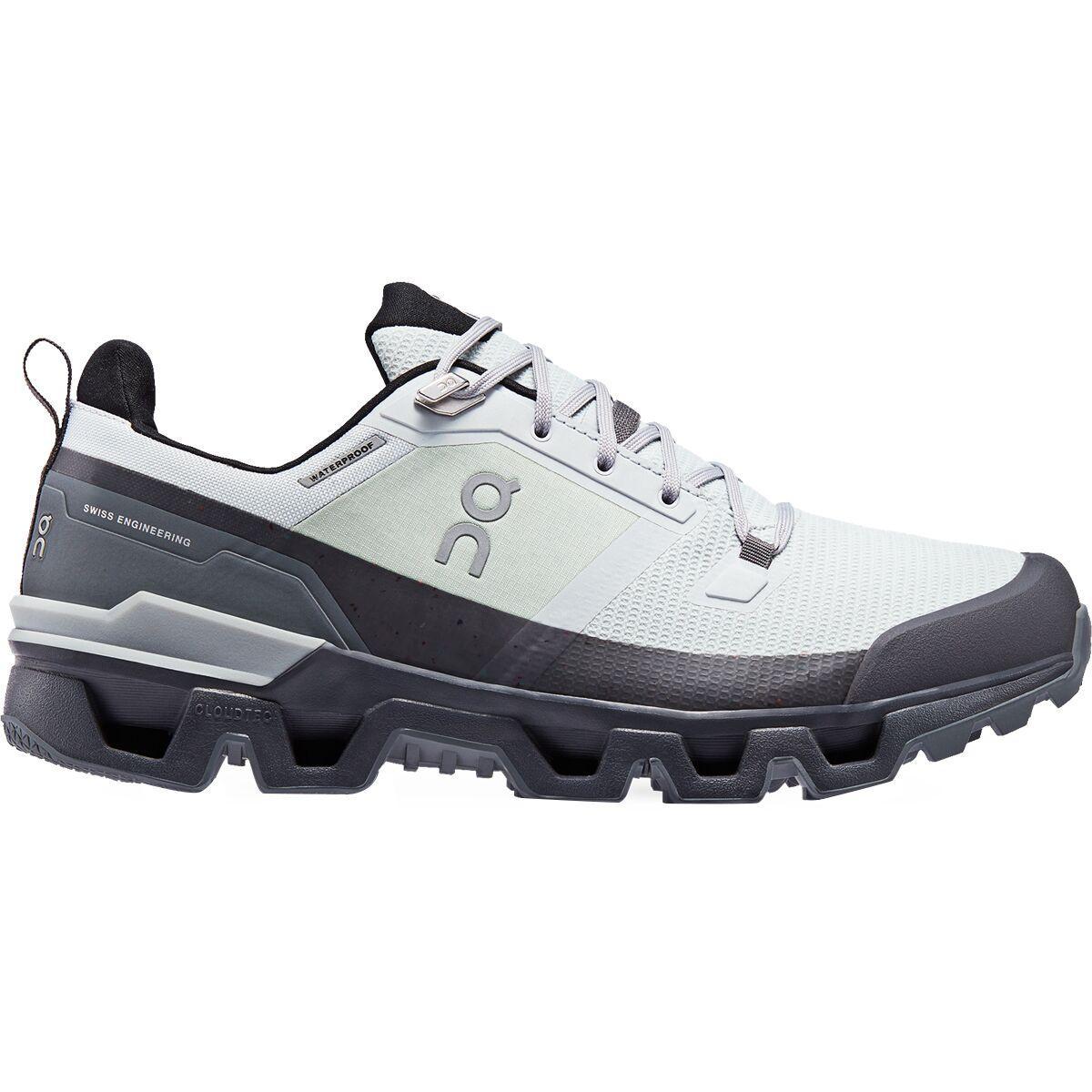 On Cloudwander Waterproof (Glacier/Eclipse) Men's Shoes Product Image