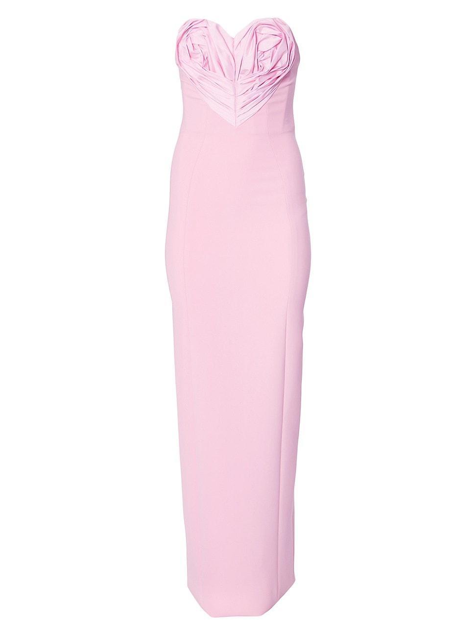 Womens Strapless Heart Column Gown Product Image