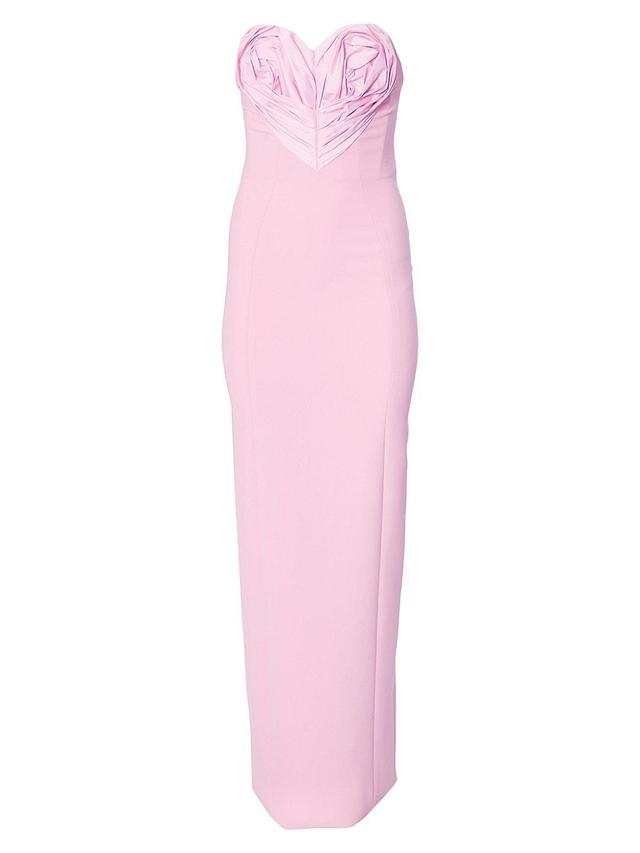 Womens Strapless Heart Column Gown Product Image