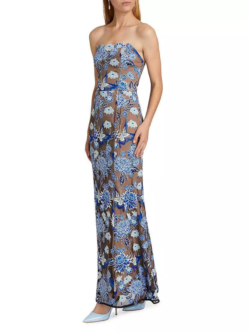 Renee Floral Embroidered Maxi Dress Product Image