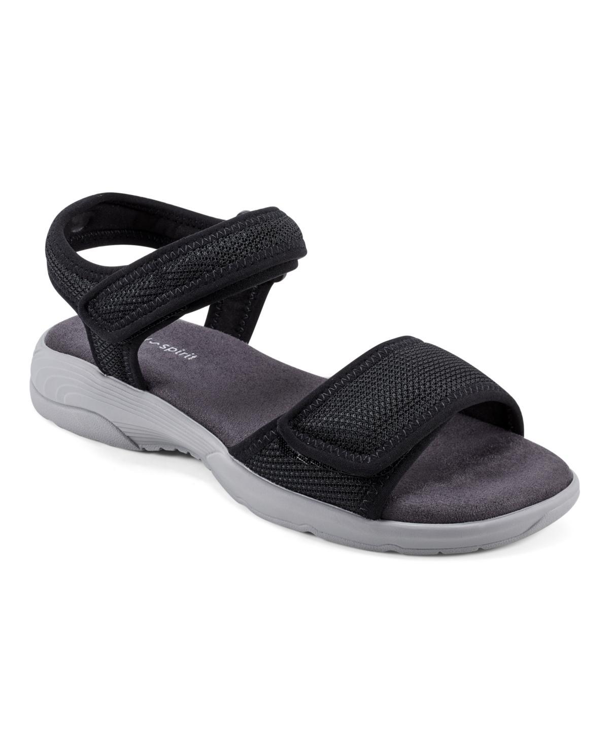 Easy Spirit Womens Teline Round Toe Flat Casual Sandals Product Image