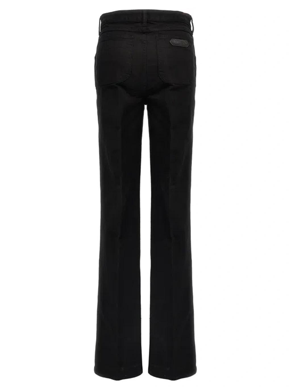 Flared Jeans In Black Product Image