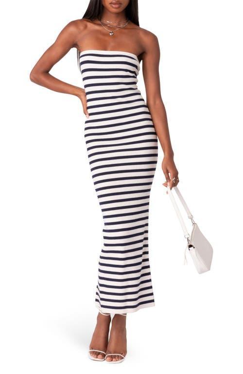 Edikted Knit Back Slitted Maxi Dress Product Image