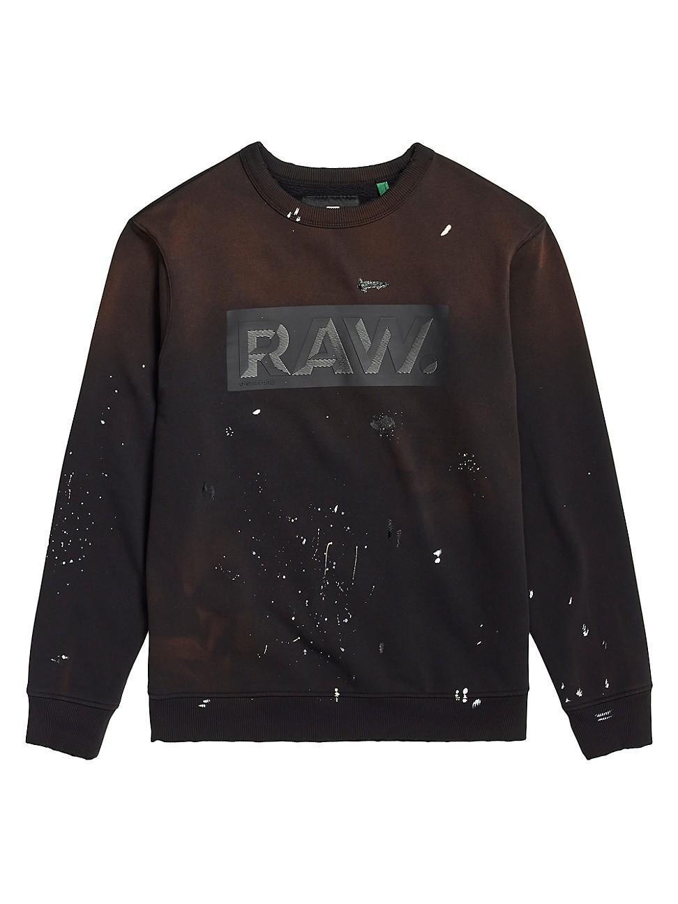 Mens Splatter Logo Cotton-Blend Sweatshirt Product Image