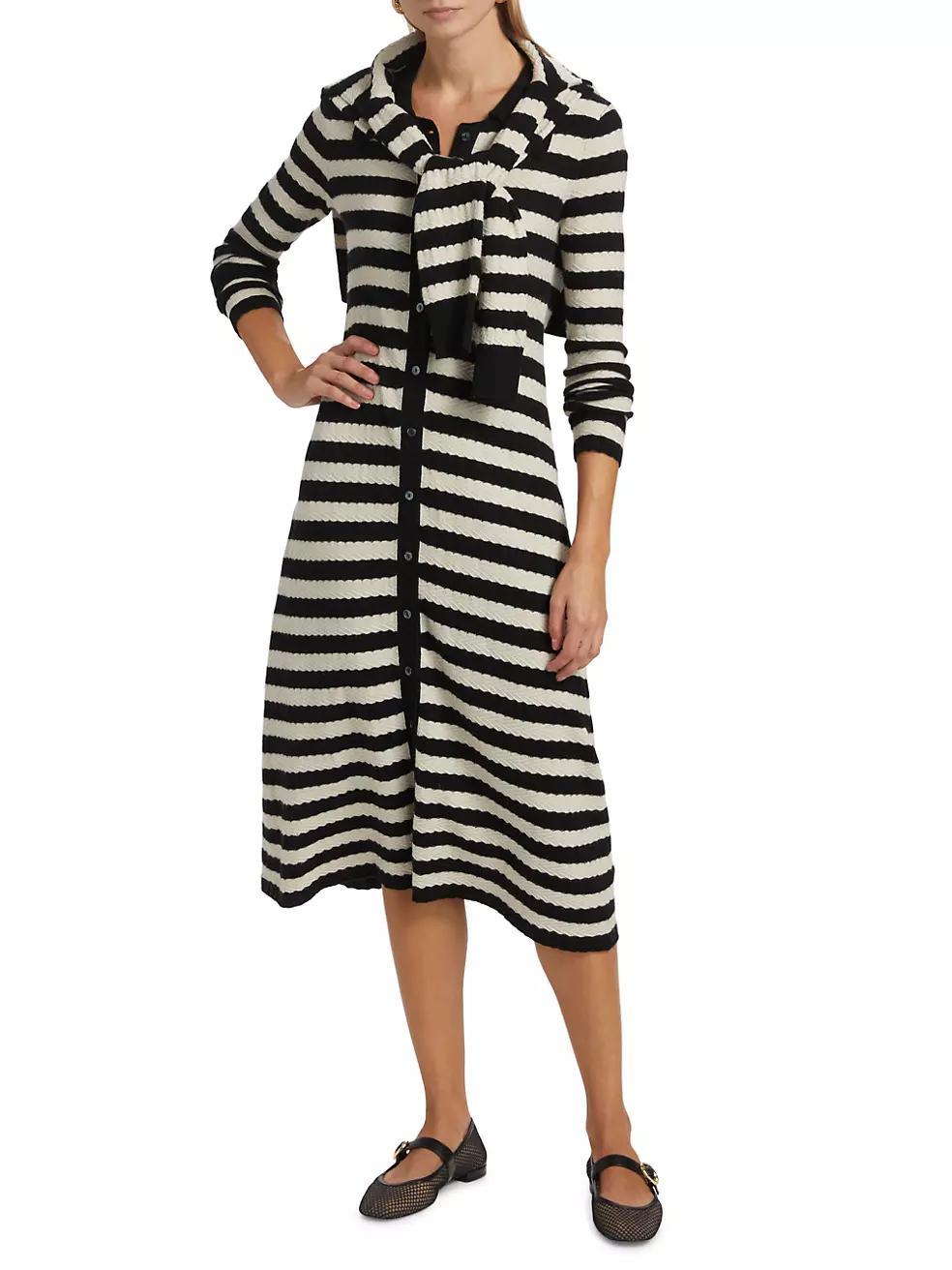 Morrissey Striped Midi-Dress Product Image